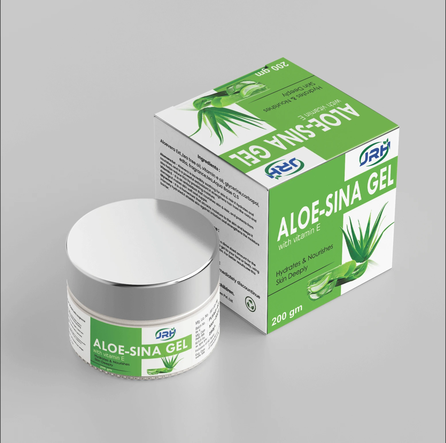 Aloe sina gel - Ayurvedic gel for soft and smooth skin - jami raza herbal