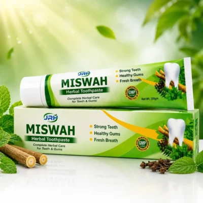 JRH Miswah Herbal Tootpaste Strong Teeth, Healthy Gums, Fresh Breath